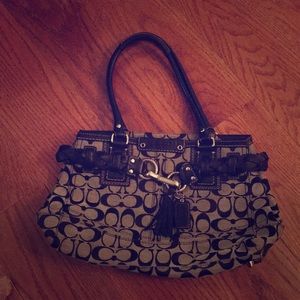 Black coach purse